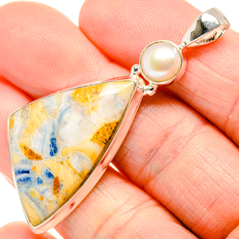 Blue Scheelite Pendants handcrafted by Anasilvercos - PD34925