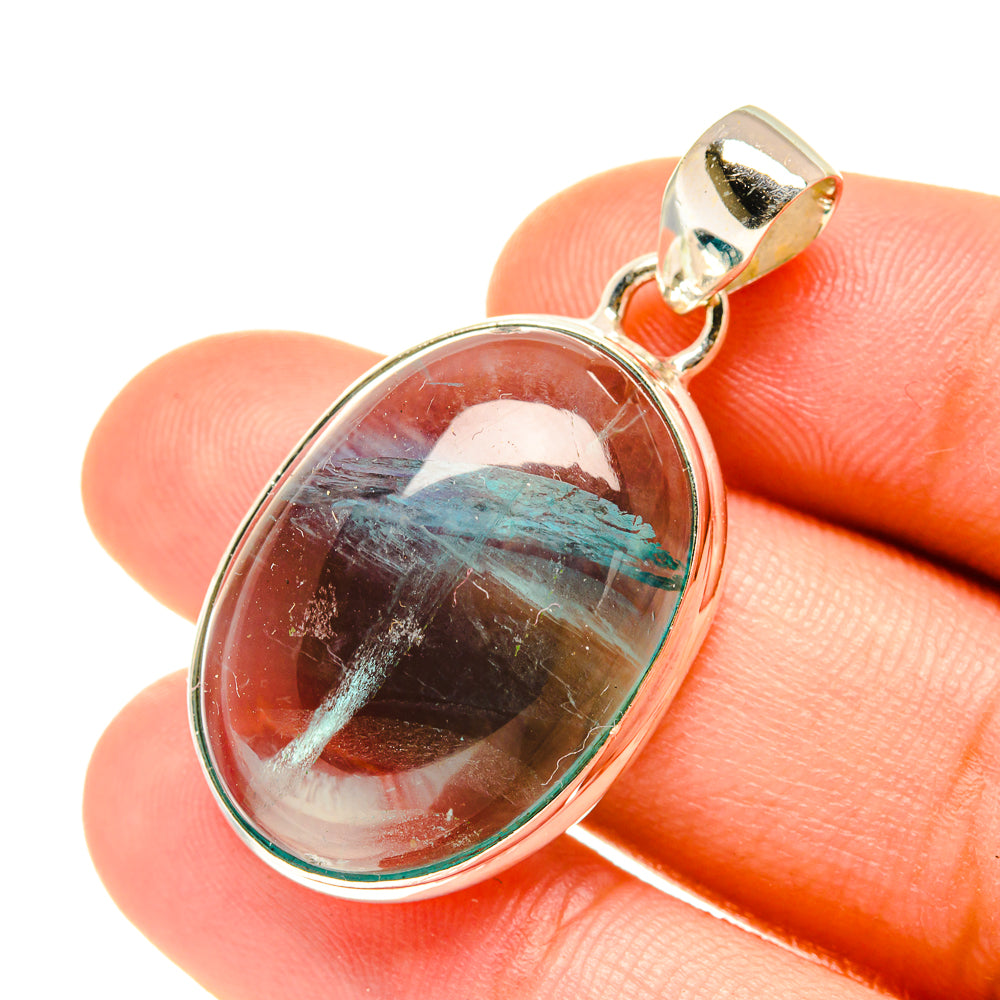 Blue Fluorite Pendants handcrafted by Anasilvercos - PD3493