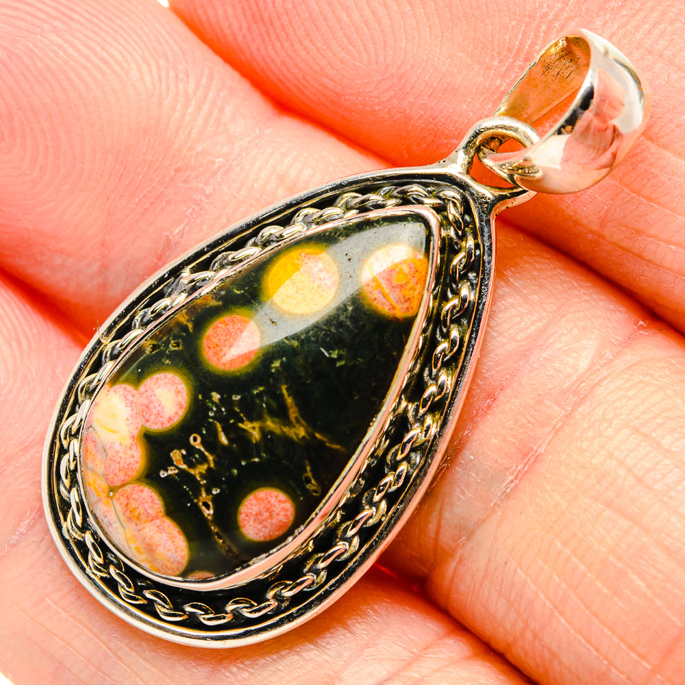 Ocean Jasper Pendants handcrafted by Anasilvercos - PD34934