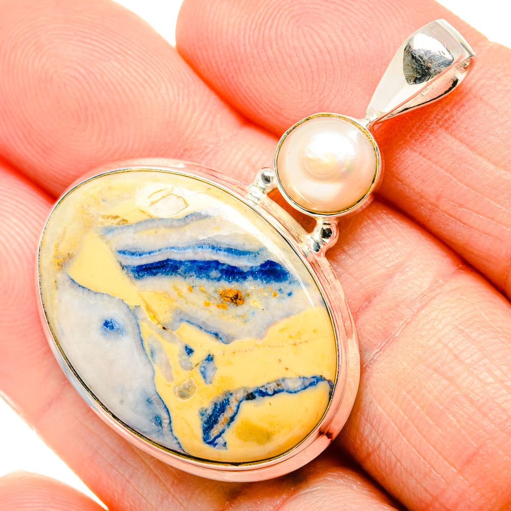 Blue Scheelite Pendants handcrafted by Anasilvercos - PD34936