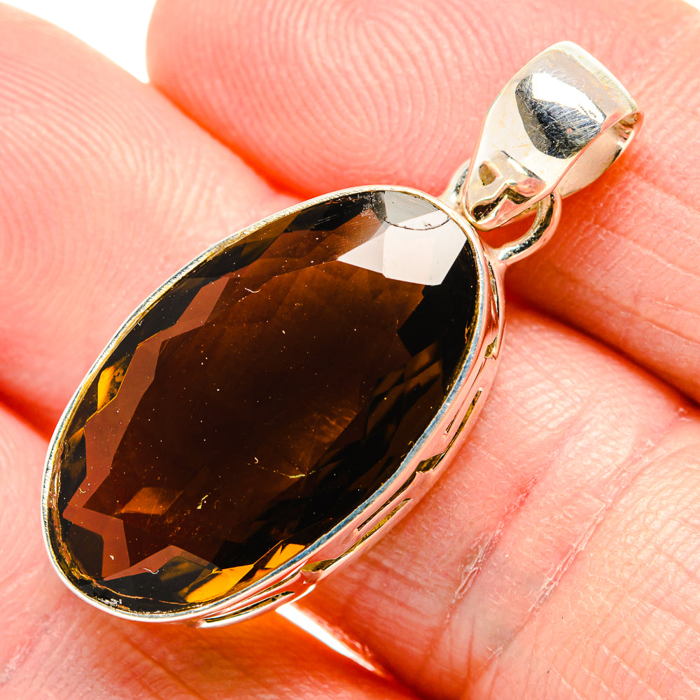 Smoky Quartz Pendants handcrafted by Anasilvercos - PD34960