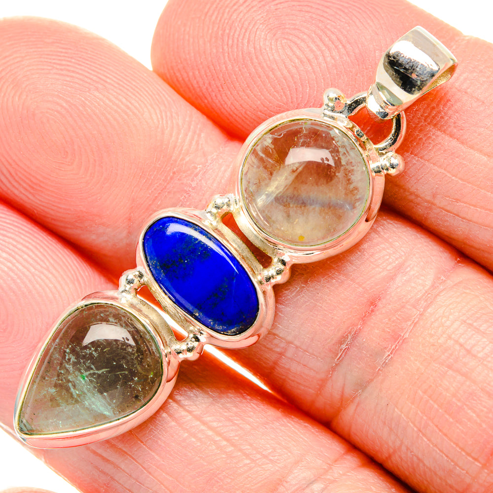 Aquamarine Pendants handcrafted by Anasilvercos - PD34966
