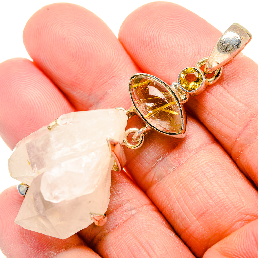 Rainbow Moonstone Pendants handcrafted by Anasilvercos - PD34968