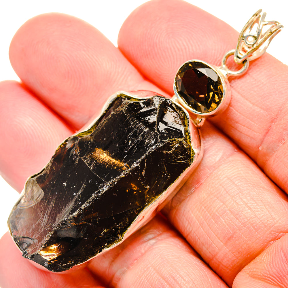 Smoky Quartz Pendants handcrafted by Anasilvercos - PD34969