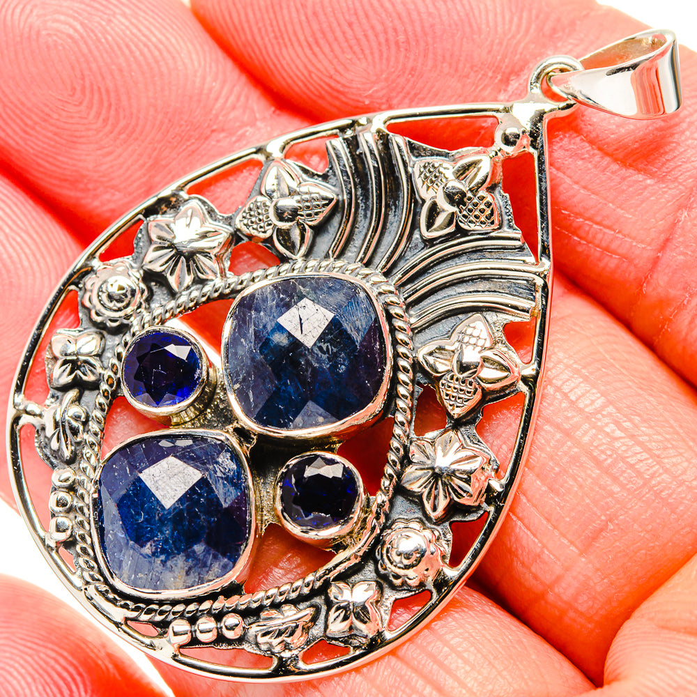 Sapphire Pendants handcrafted by Anasilvercos - PD34973