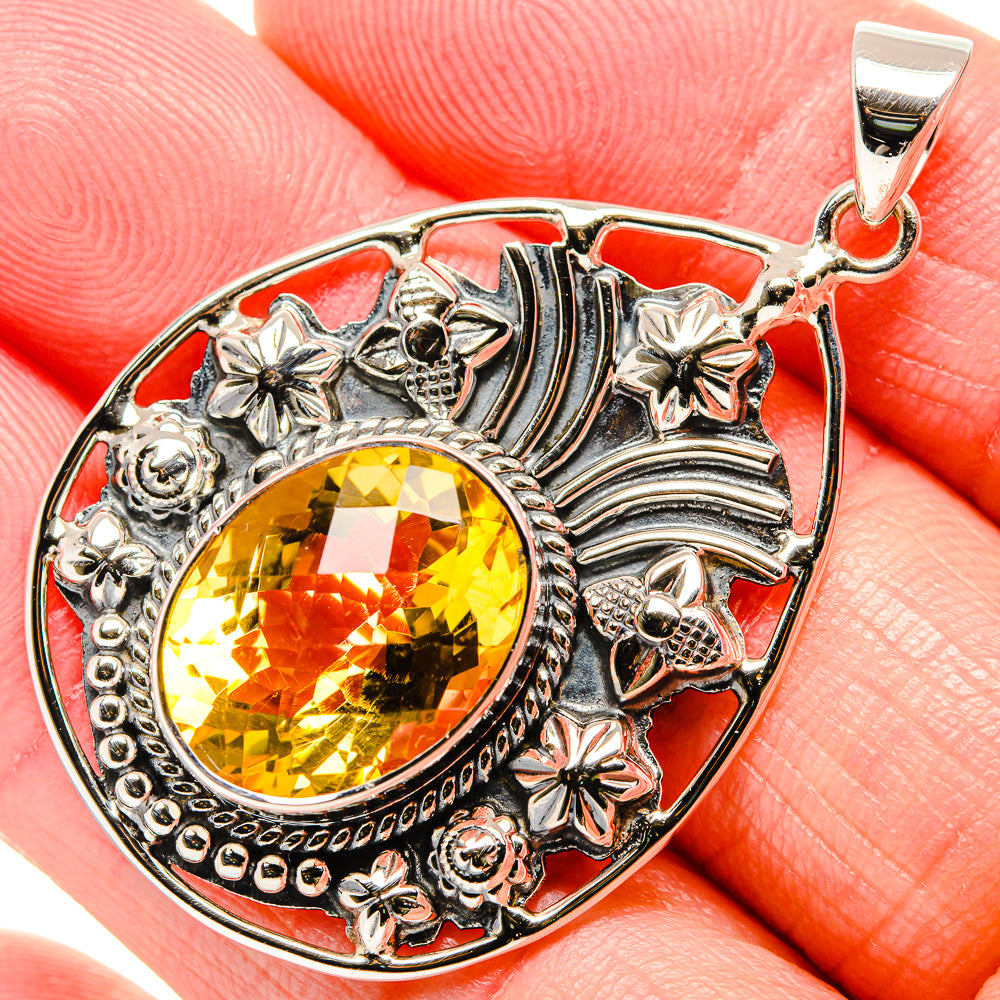 Citrine Pendants handcrafted by Anasilvercos - PD34974