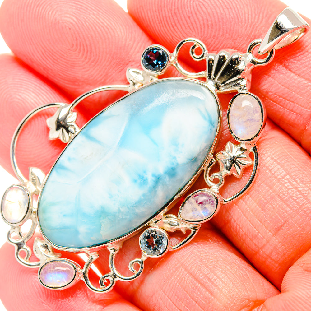 Larimar Pendants handcrafted by Anasilvercos - PD34975