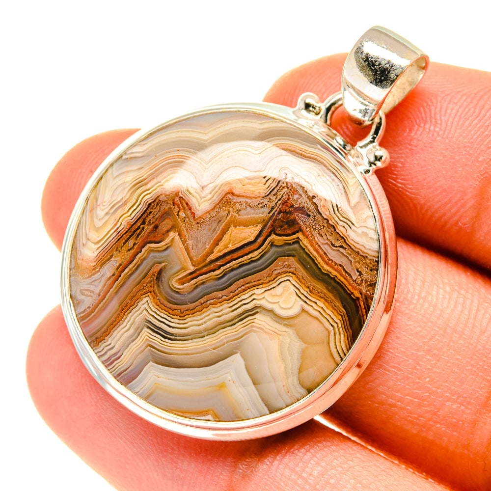 Botswana Agate Pendants handcrafted by Anasilvercos - PD3498