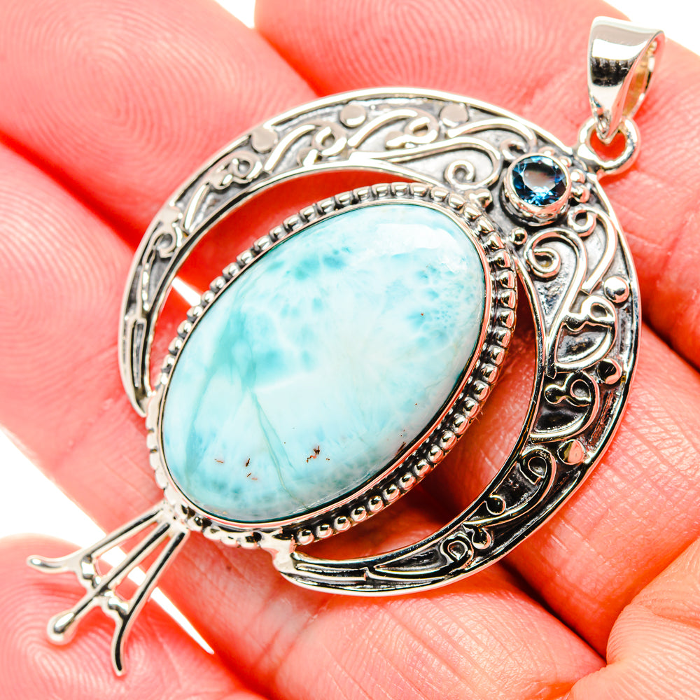 Larimar Pendants handcrafted by Anasilvercos - PD34984