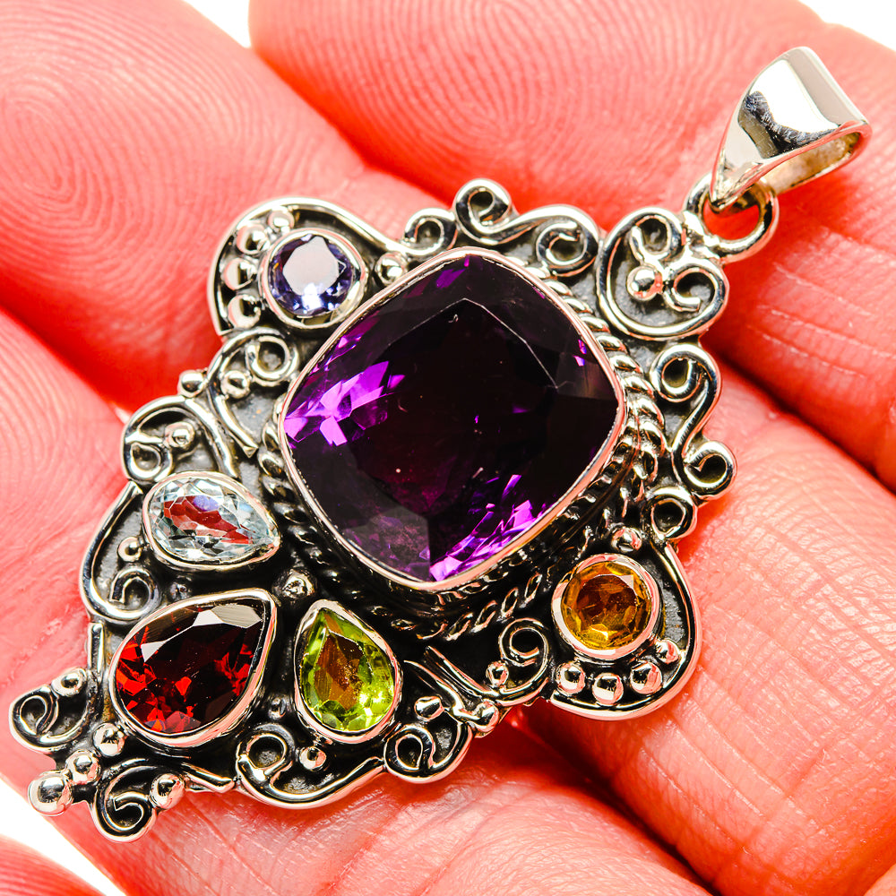 Amethyst Pendants handcrafted by Anasilvercos - PD34985