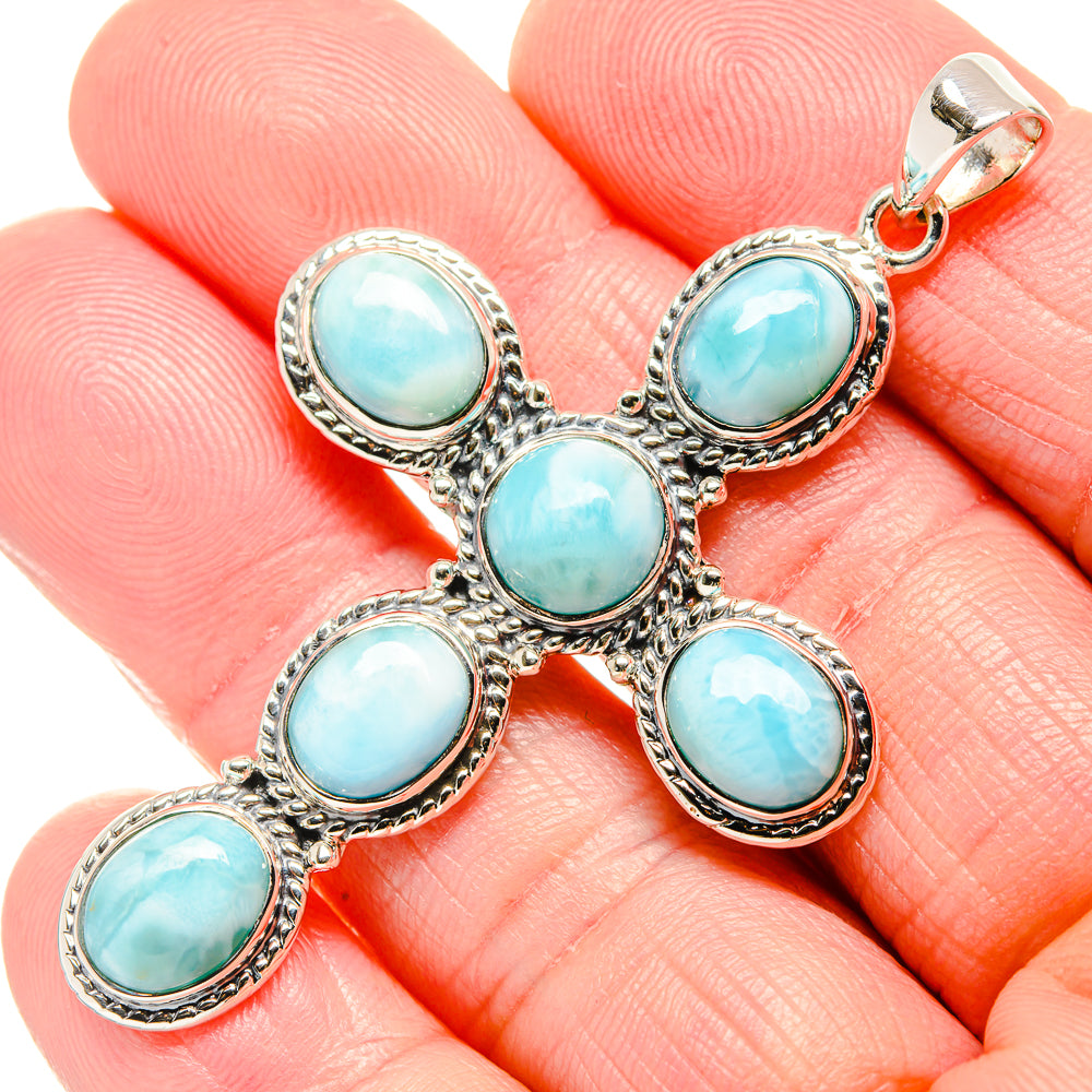 Larimar Pendants handcrafted by Anasilvercos - PD34988