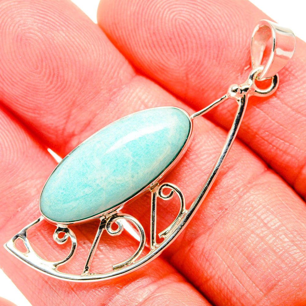 Amazonite Pendants handcrafted by Anasilvercos - PD35009