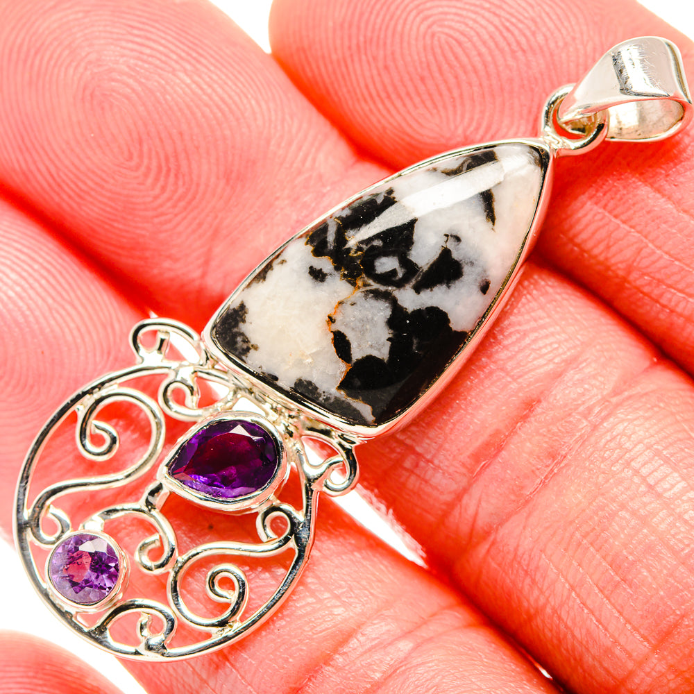 Pinolith Jasper Pendants handcrafted by Anasilvercos - PD35012