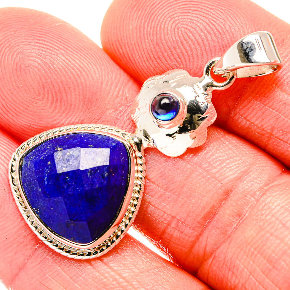 Lapis Lazuli Pendants handcrafted by Anasilvercos - PD35021