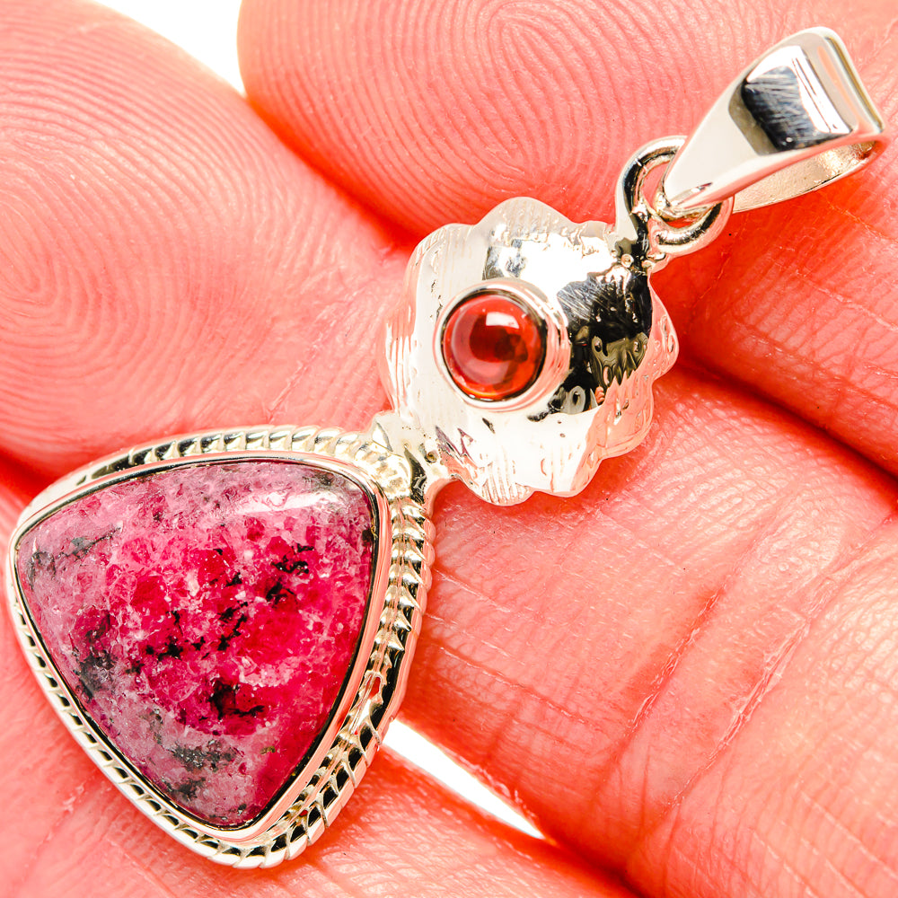 Rhodonite Pendants handcrafted by Anasilvercos - PD35028