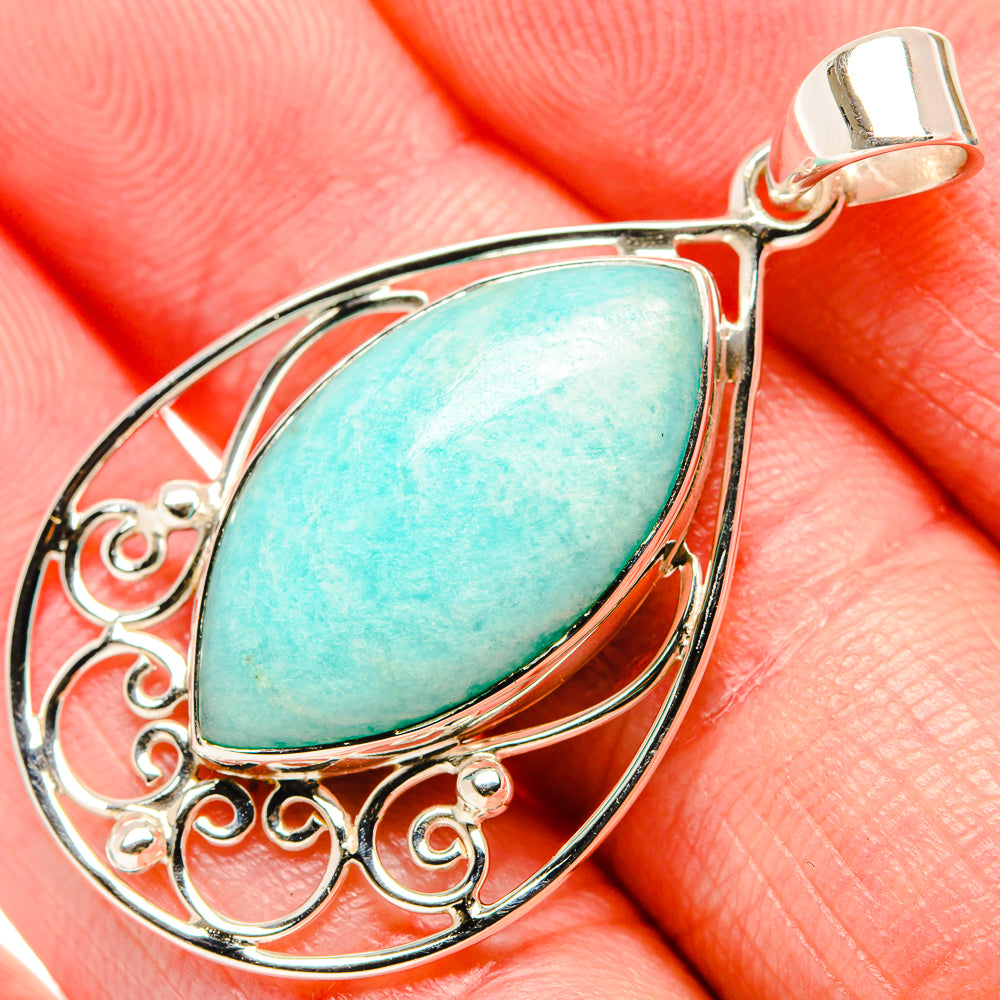 Amazonite Pendants handcrafted by Anasilvercos - PD35029