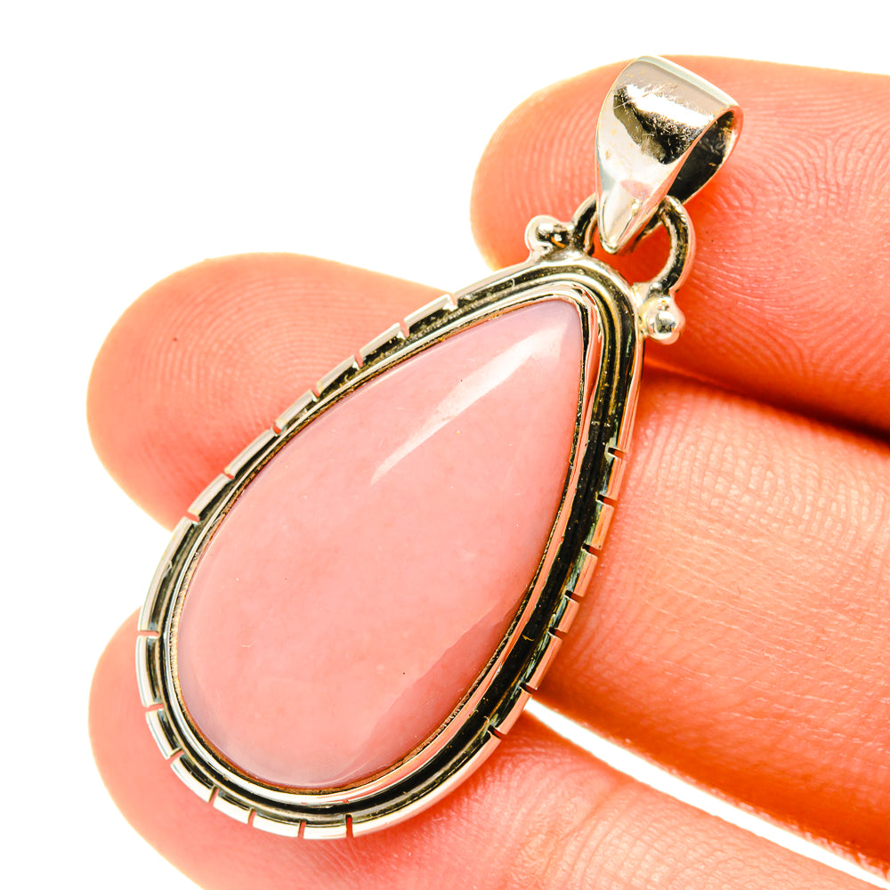 Pink Opal Pendants handcrafted by Anasilvercos - PD3503