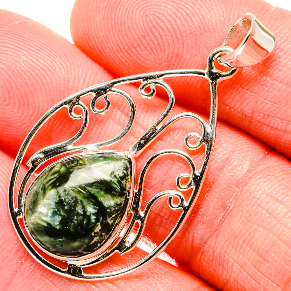 Seraphinite Pendants handcrafted by Anasilvercos - PD35035