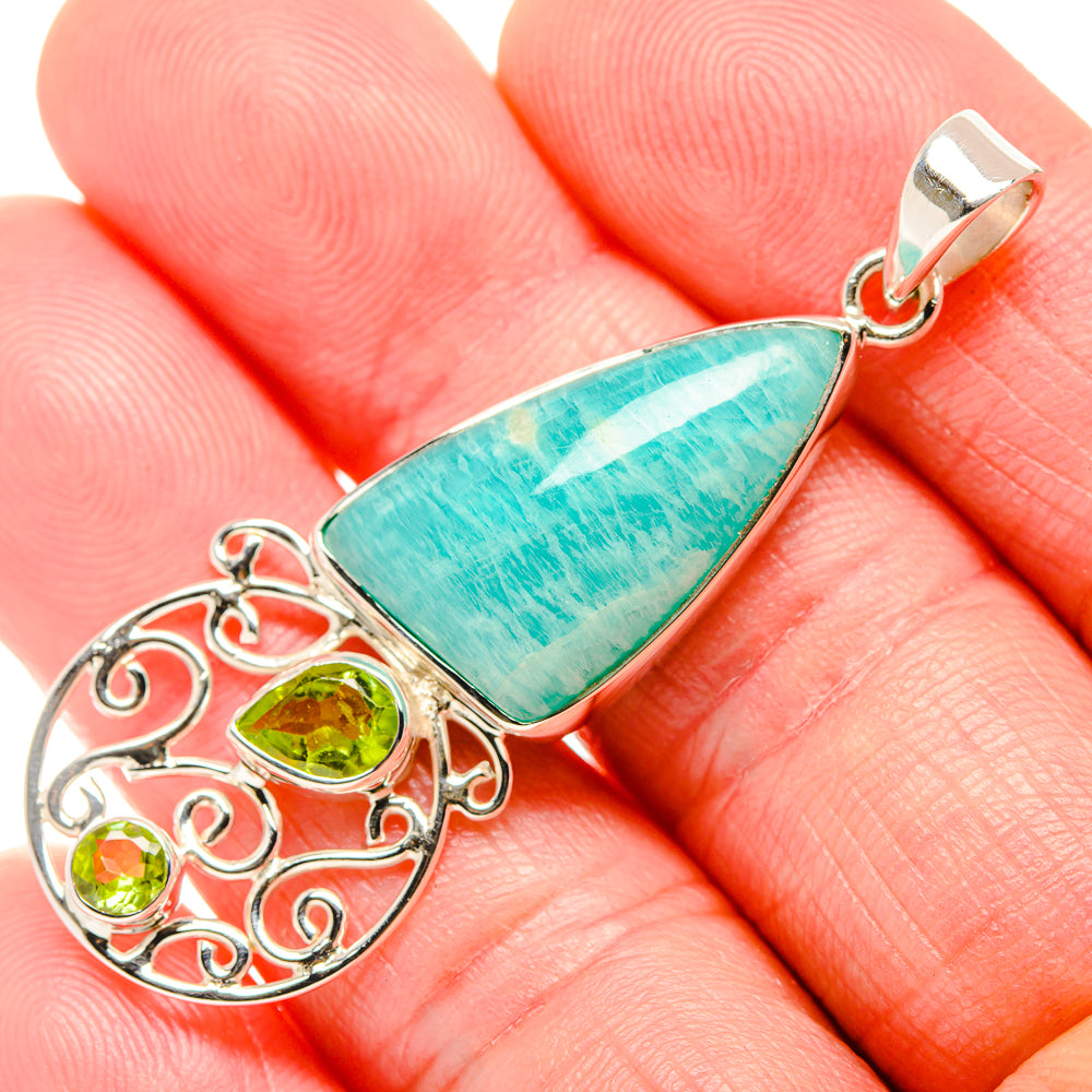 Amazonite Pendants handcrafted by Anasilvercos - PD35037