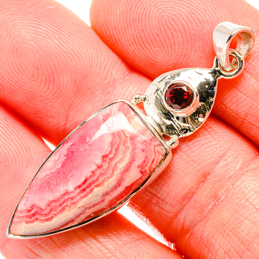 Rhodochrosite Pendants handcrafted by Anasilvercos - PD35047