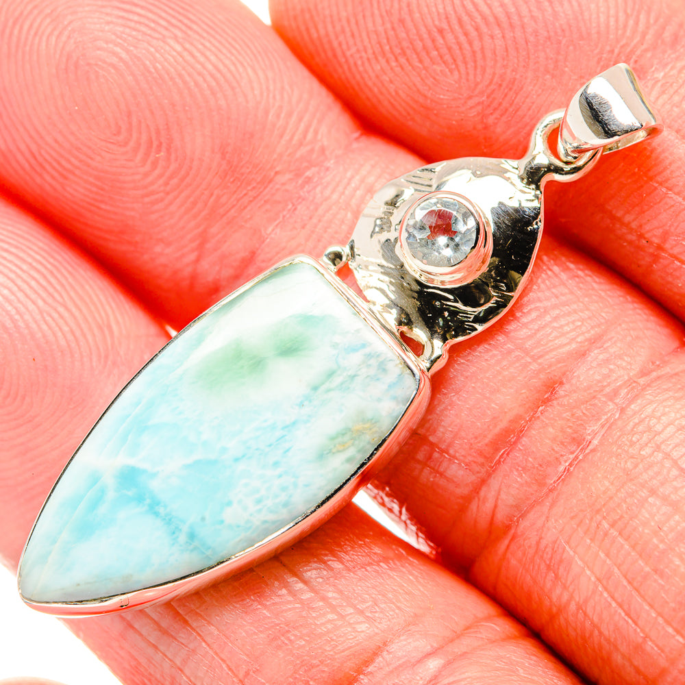 Larimar Pendants handcrafted by Anasilvercos - PD35054