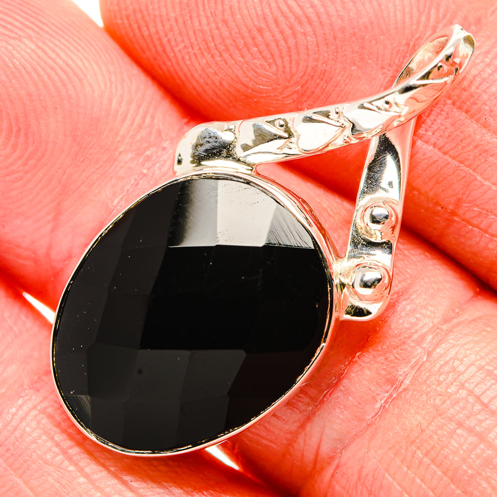 Black Onyx Pendants handcrafted by Anasilvercos - PD35063