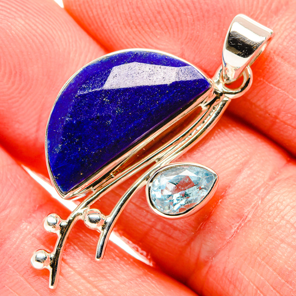 Lapis Lazuli Pendants handcrafted by Anasilvercos - PD35064