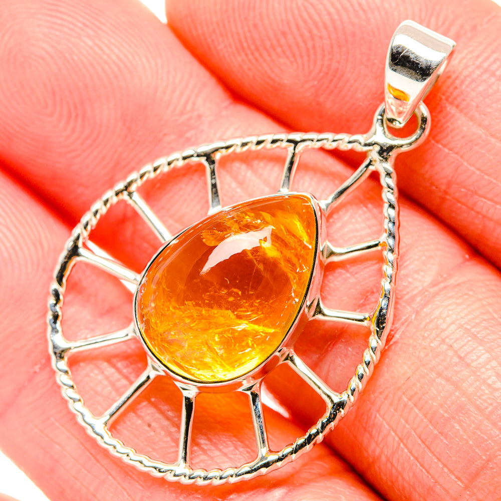 Citrine Pendants handcrafted by Anasilvercos - PD35070