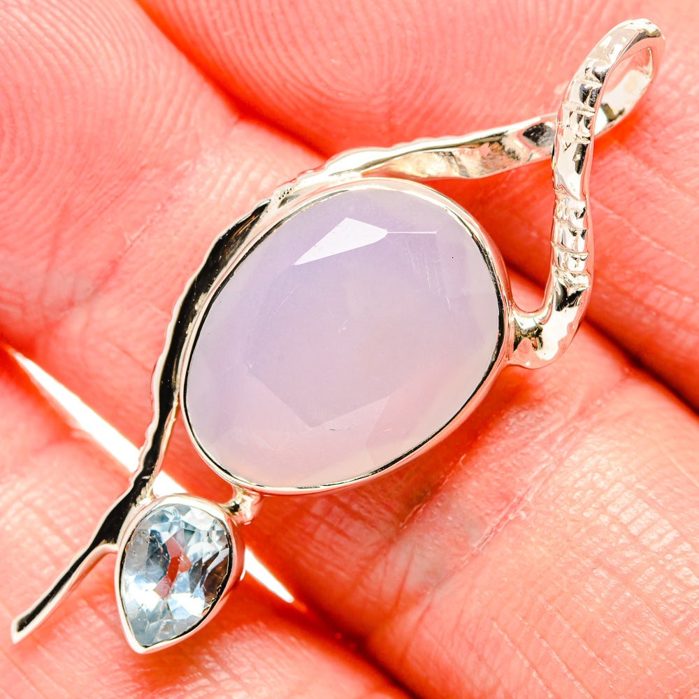 Rainbow Moonstone Pendants handcrafted by Anasilvercos - PD35079