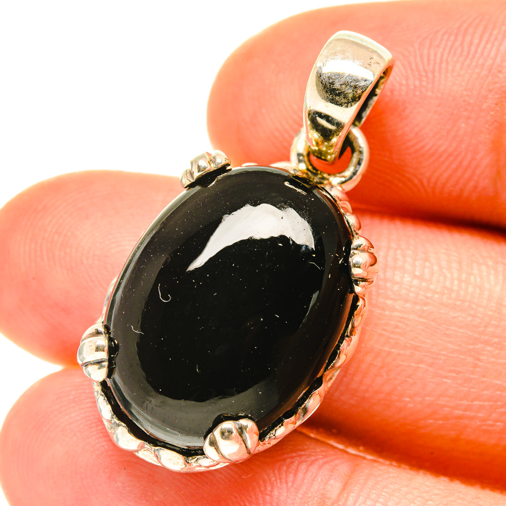 Black Onyx Pendants handcrafted by Anasilvercos - PD3510