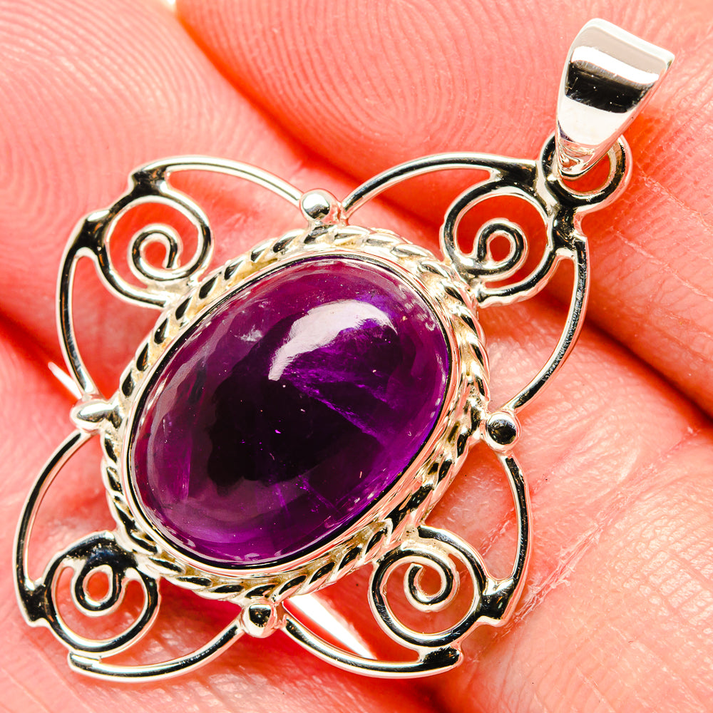 Amethyst Pendants handcrafted by Anasilvercos - PD35104