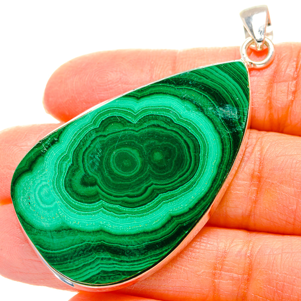 Malachite Pendants handcrafted by Anasilvercos - PD35131
