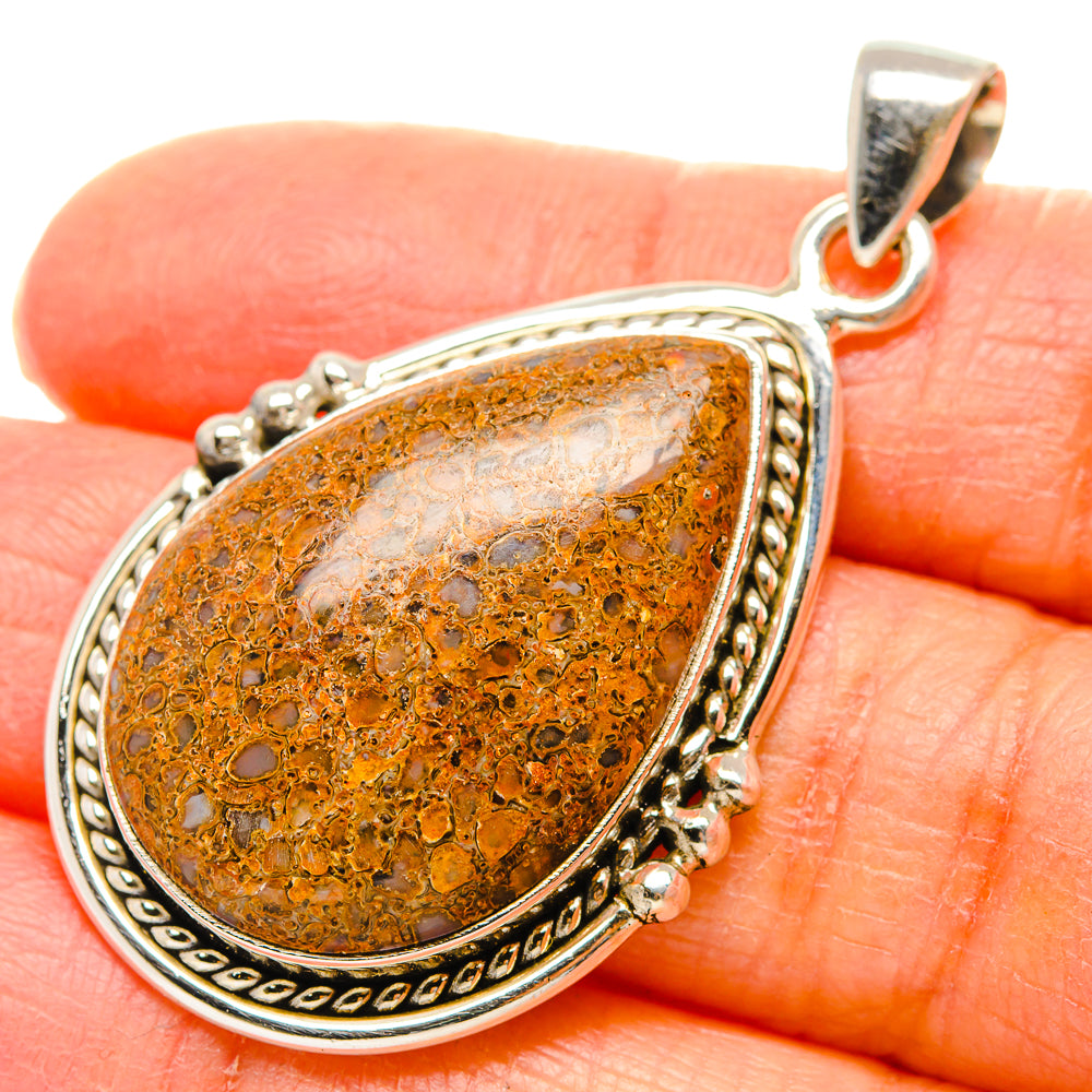 Dinosaur Bone Pendants handcrafted by Anasilvercos - PD35133