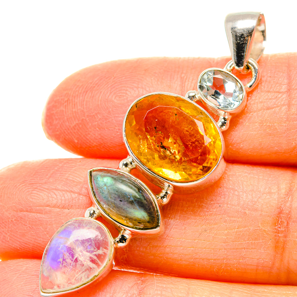 Citrine Pendants handcrafted by Anasilvercos - PD35140