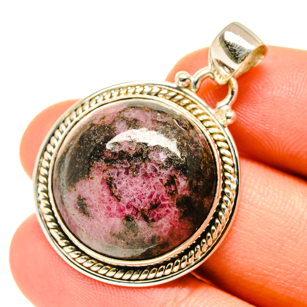 Rhodonite Pendants handcrafted by Anasilvercos - PD3515