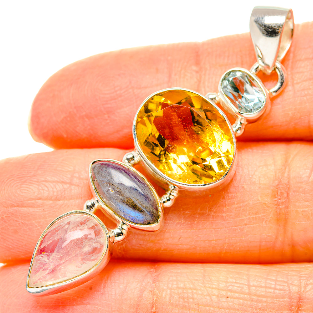Citrine Pendants handcrafted by Anasilvercos - PD35151