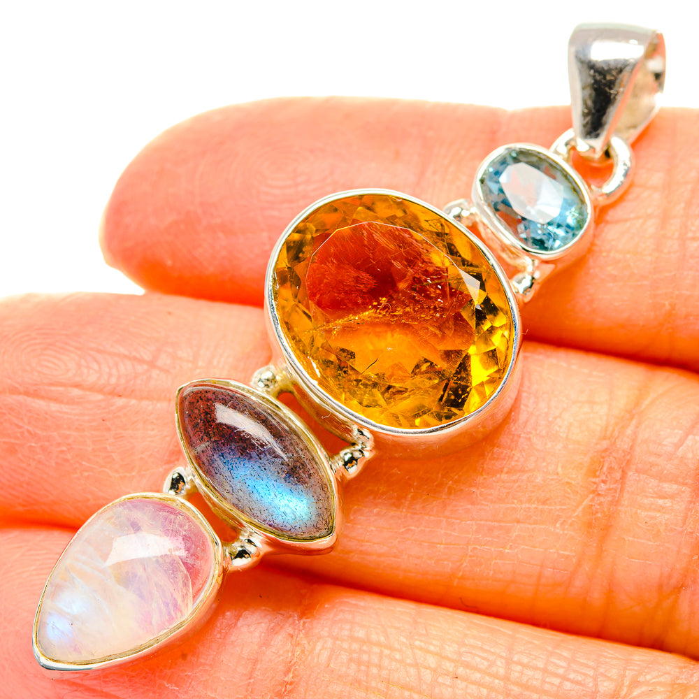Citrine Pendants handcrafted by Anasilvercos - PD35153