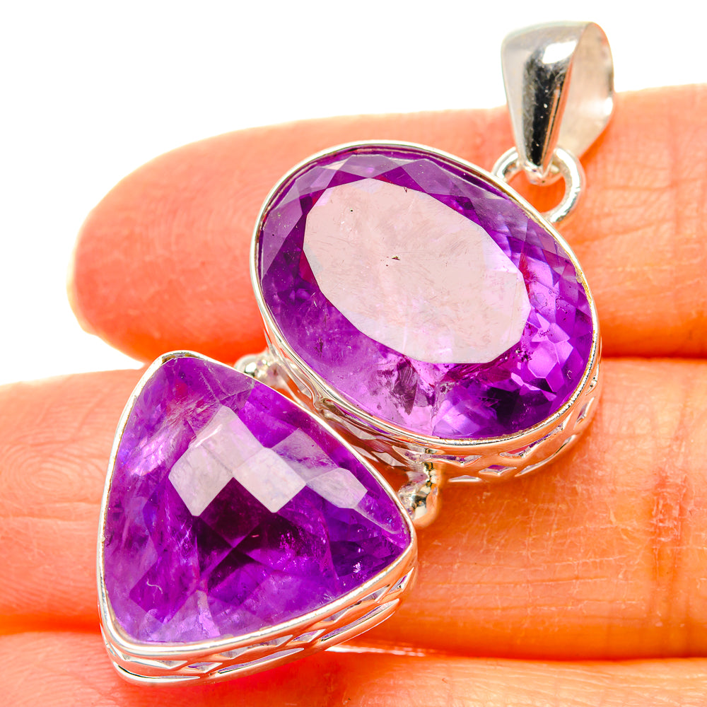 Amethyst Pendants handcrafted by Anasilvercos - PD35157