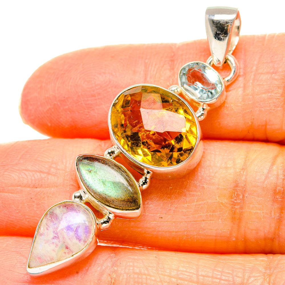 Citrine Pendants handcrafted by Anasilvercos - PD35159