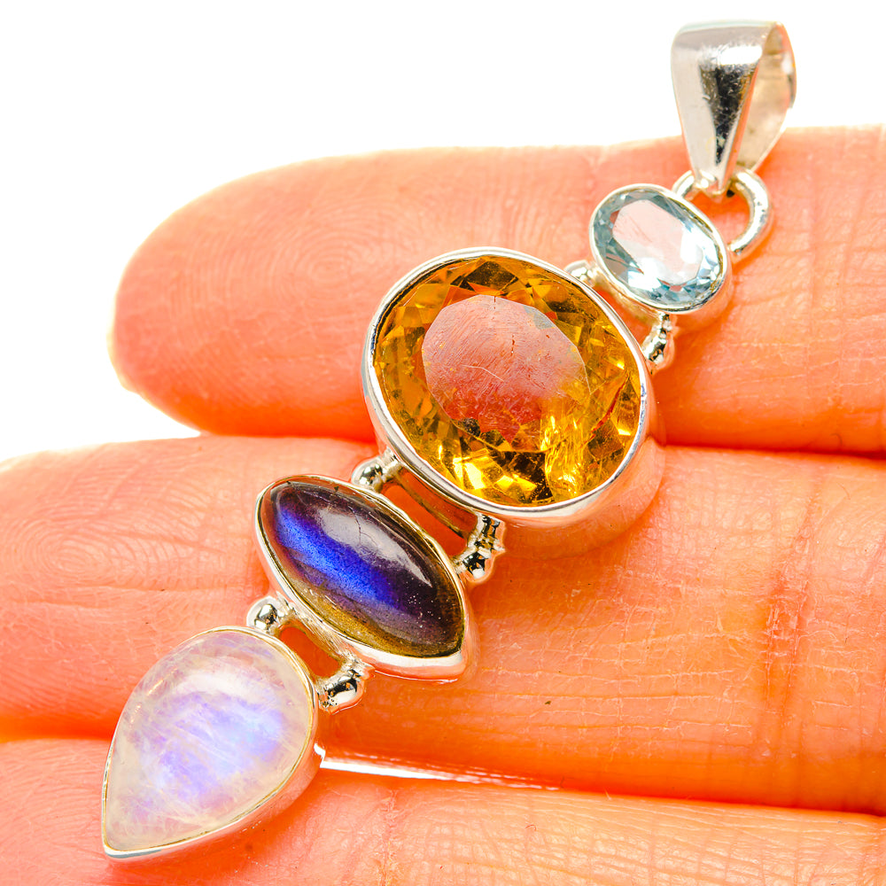 Citrine Pendants handcrafted by Anasilvercos - PD35165