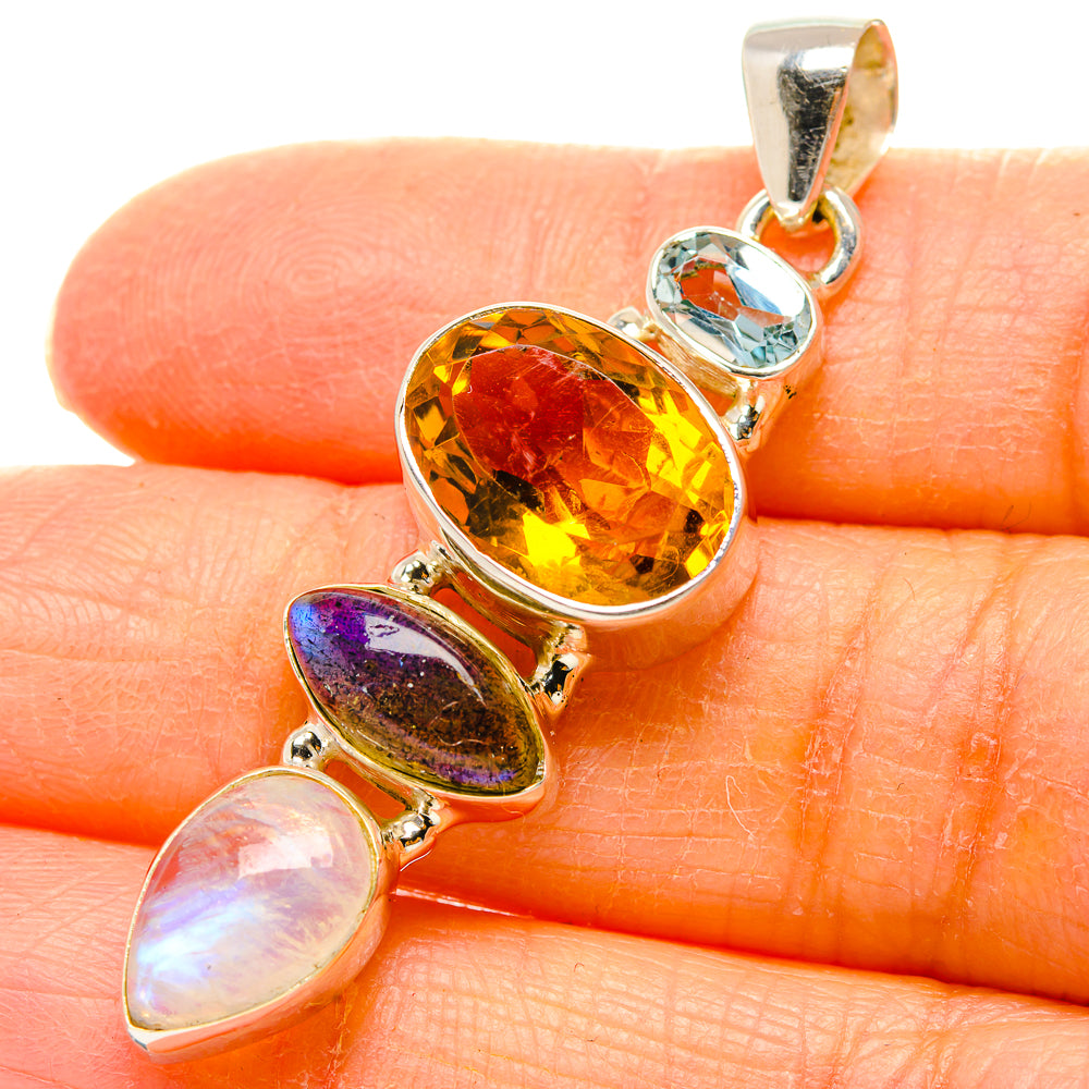 Citrine Pendants handcrafted by Anasilvercos - PD35168