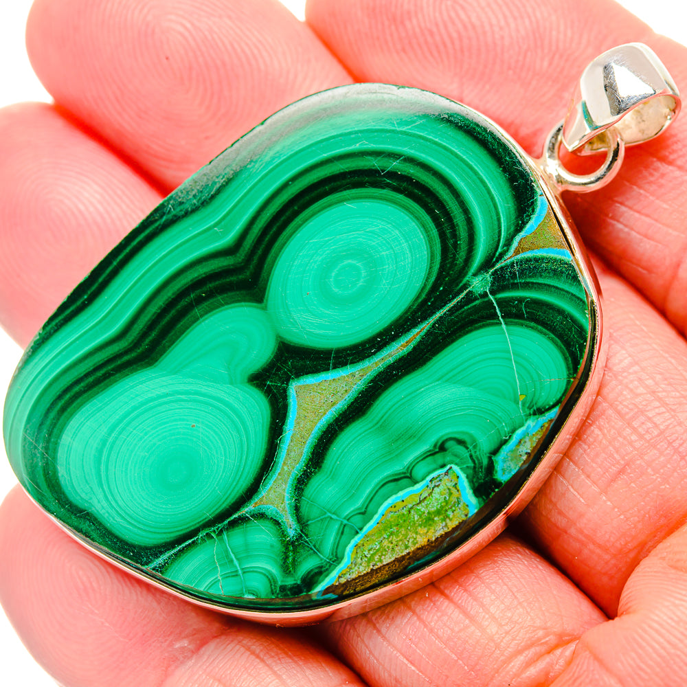 Malachite Pendants handcrafted by Anasilvercos - PD35182