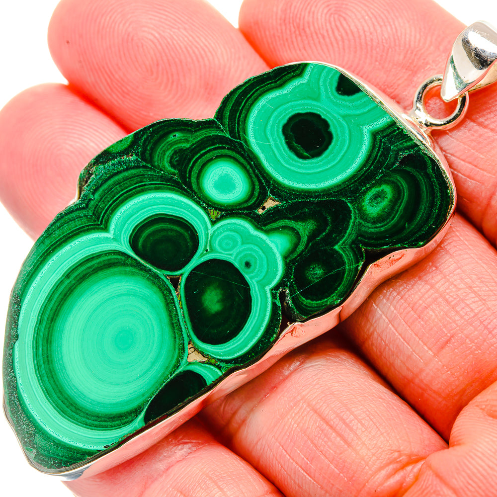 Malachite Pendants handcrafted by Anasilvercos - PD35183