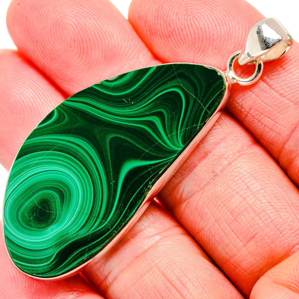 Malachite Pendants handcrafted by Anasilvercos - PD35184