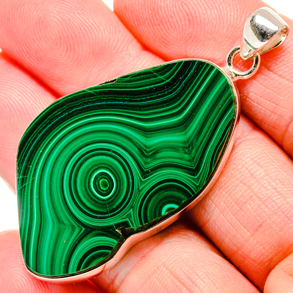 Malachite Pendants handcrafted by Anasilvercos - PD35185