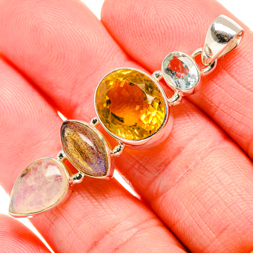 Citrine Pendants handcrafted by Anasilvercos - PD35202