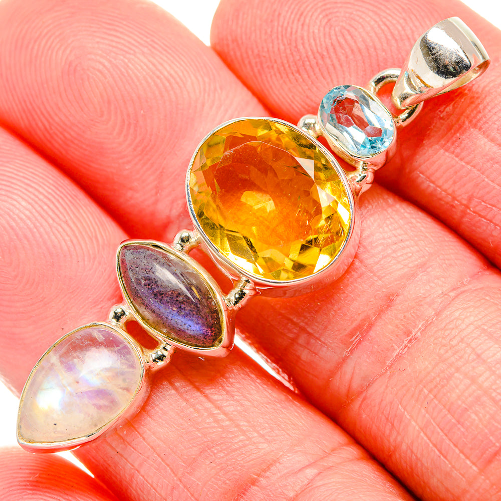 Citrine Pendants handcrafted by Anasilvercos - PD35205