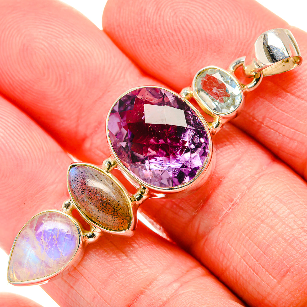 Amethyst Pendants handcrafted by Anasilvercos - PD35206