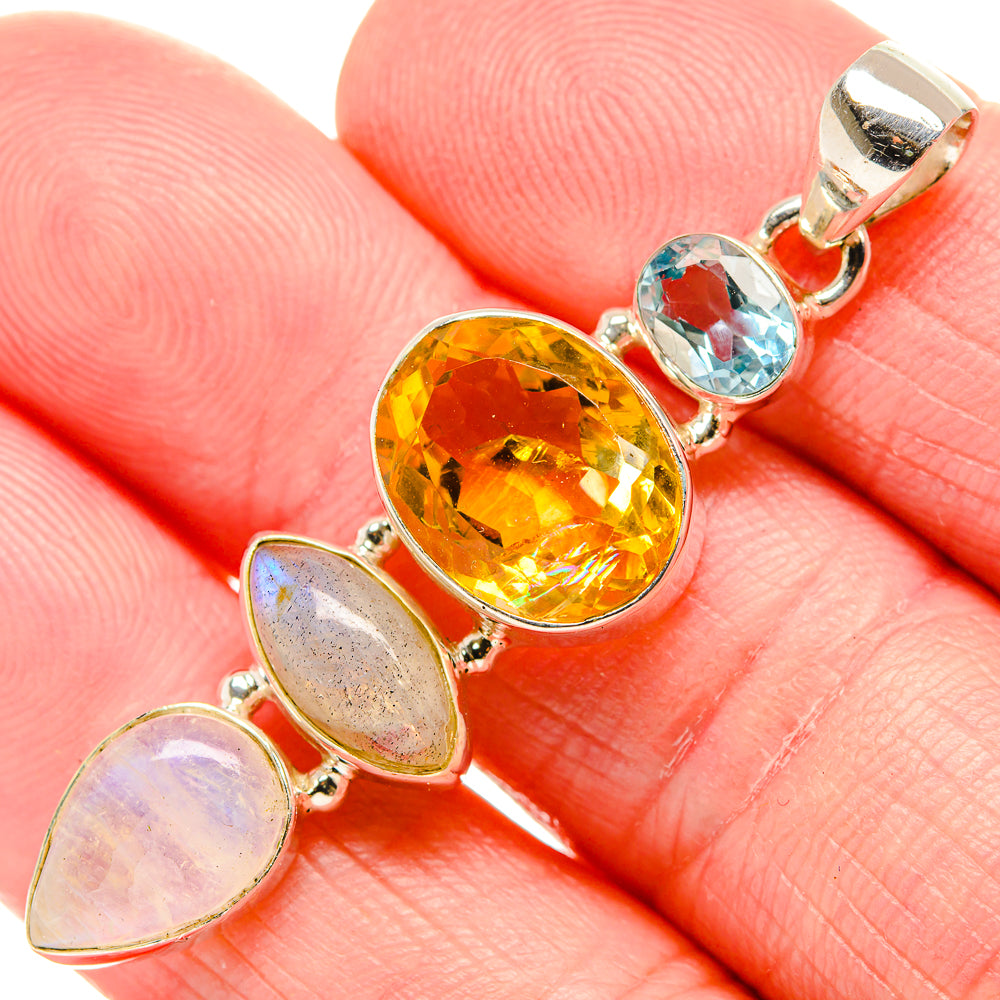 Citrine Pendants handcrafted by Anasilvercos - PD35207