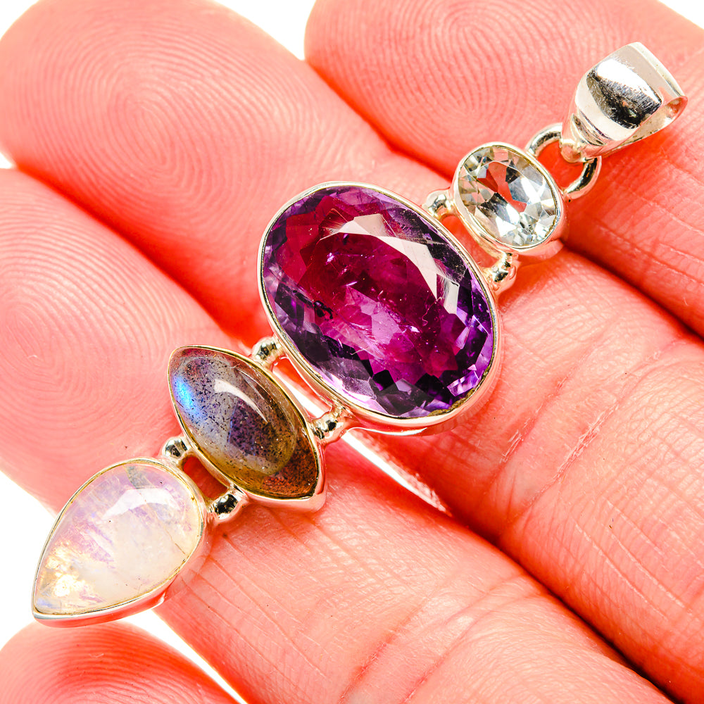 Amethyst Pendants handcrafted by Anasilvercos - PD35210